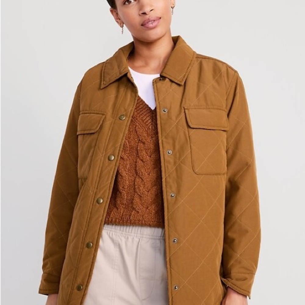 Quilted freezer jacket old navy